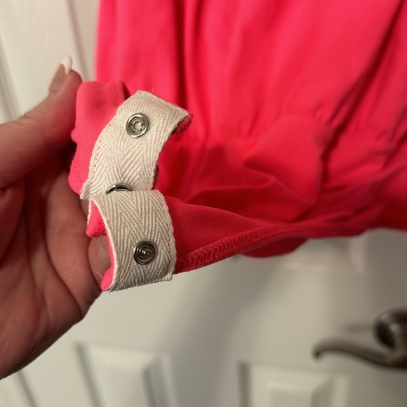 White Birch Pink Sleeveless Body Suit With Adjustable Tie Front Detail - Picture 7 of 10